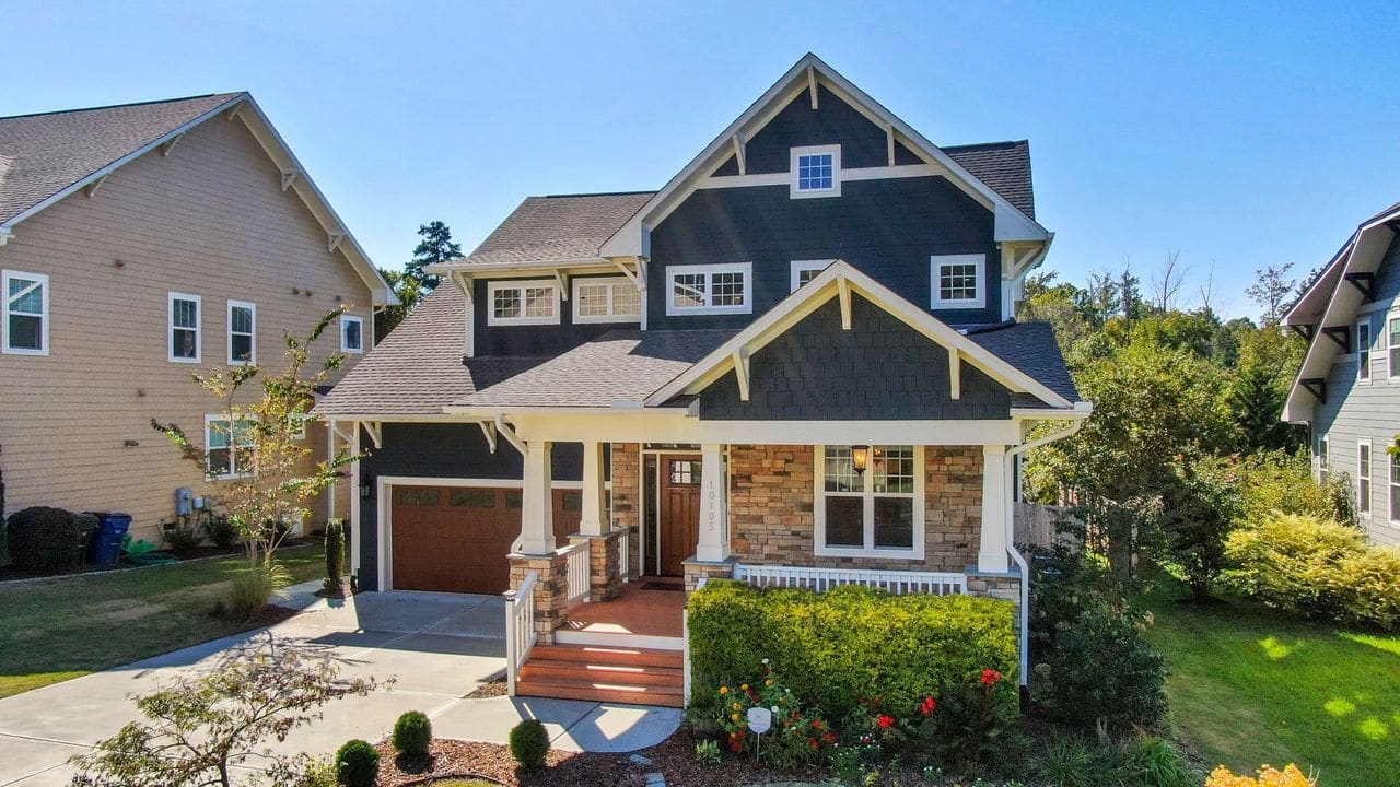 Craftsman home in a North Carolina neighborhood